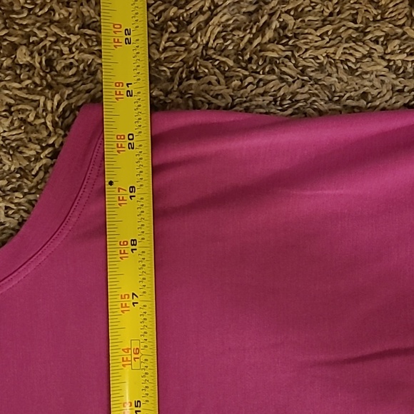 Athleta hot pink sleeveless workout active wear top ladies excellent condition ! - Picture 6 of 11